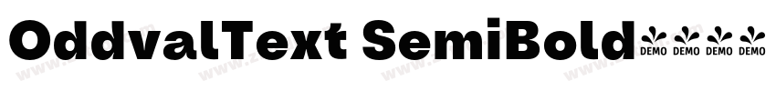 OddvalText SemiBold字体转换
